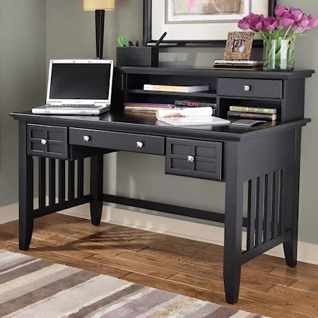 3 Drawer Table Desk with 2 Drawer Hutch